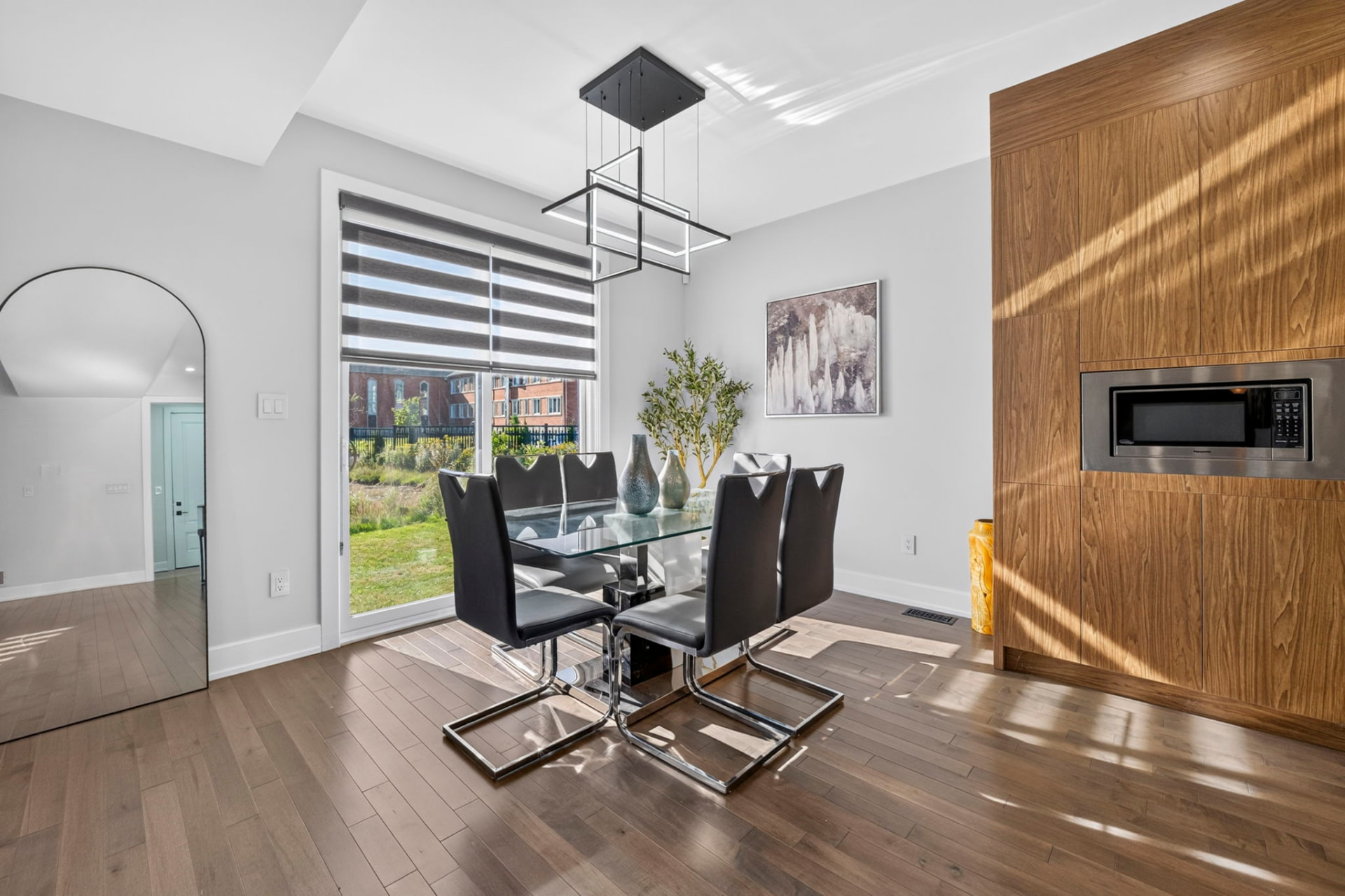 Dining area with garden doors